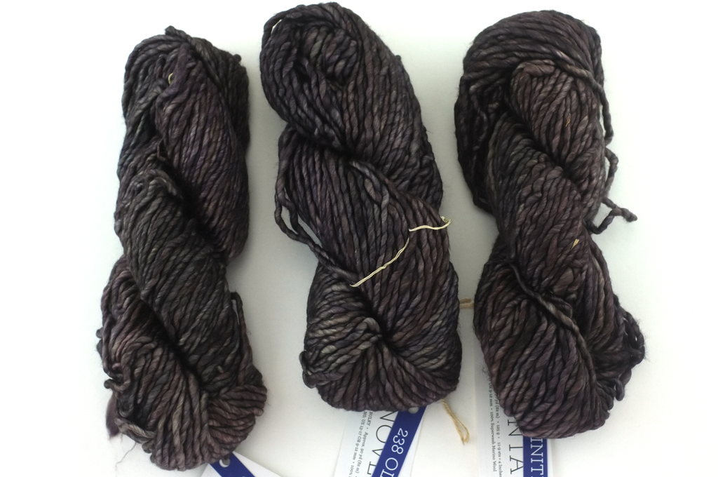 Malabrigo Noventa in color Olivinite, Merino Wool Super Bulky Knitting Yarn, machine washable, mixed warm gray shades, #238 - Red Beauty Textiles