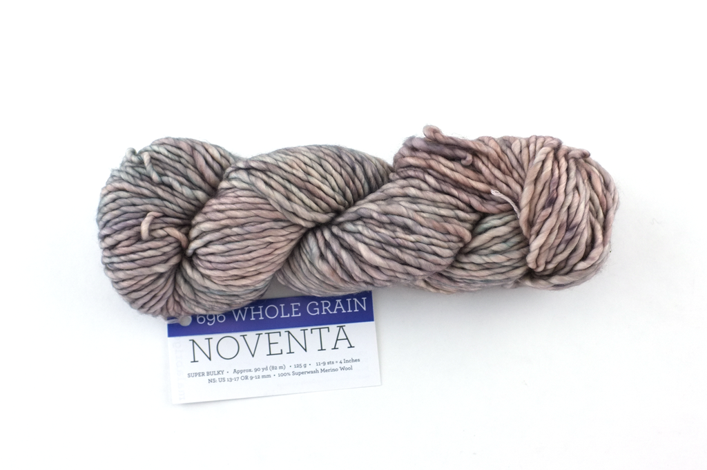 Malabrigo Noventa in color Whole Grain, Merino Wool Super Bulky Knitting Yarn, machine washable, tonal beiges, #429 - Red Beauty Textiles