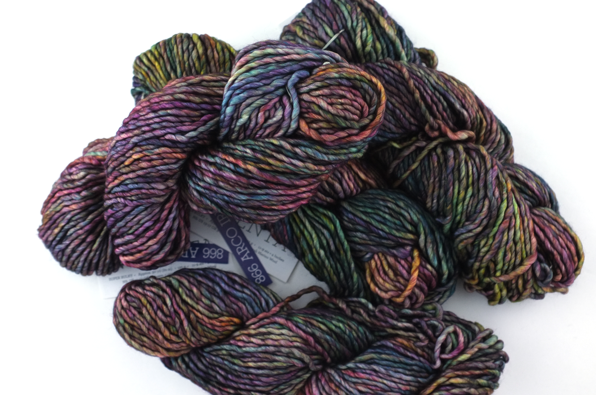 Malabrigo Noventa in color Arco Iris, Merino Wool Super Bulky