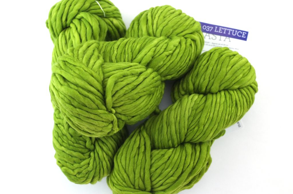 Malabrigo Rasta in color Lettuce, Super Bulky Merino Wool Knitting Yarn, lettuce green, #037 - Red Beauty Textiles