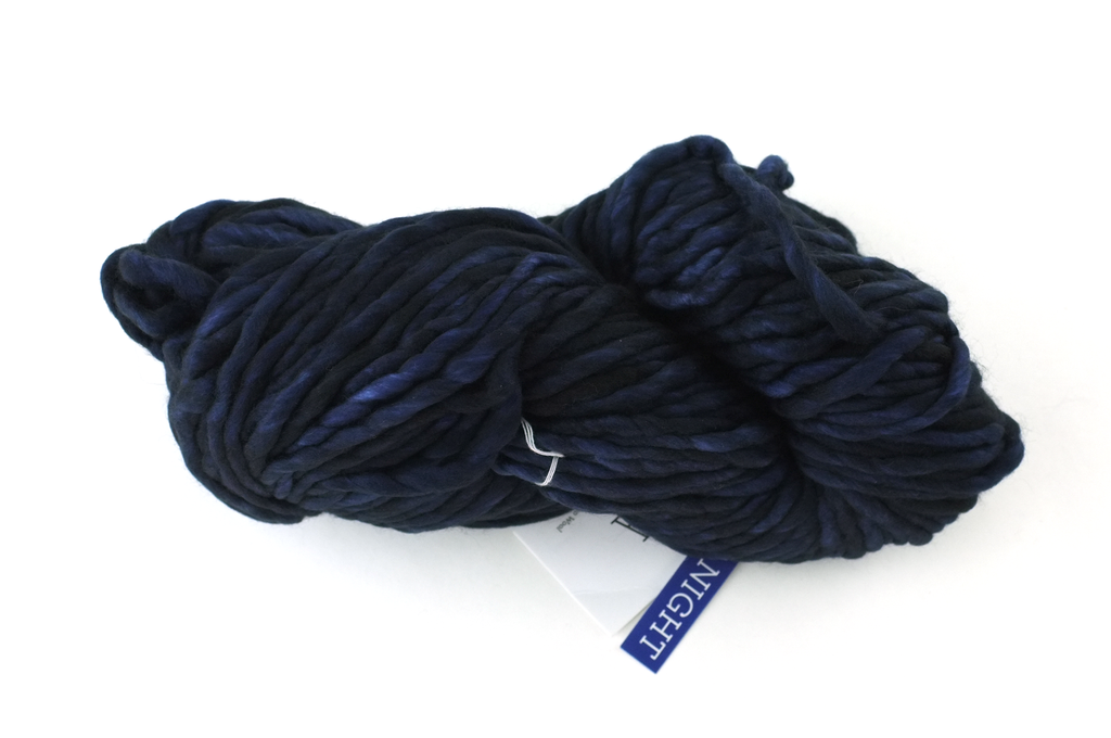 Malabrigo Rasta in color Paris Night, Super Bulky Merino Wool Knitting Yarn, deep navy midnight blue, #052 - Red Beauty Textiles