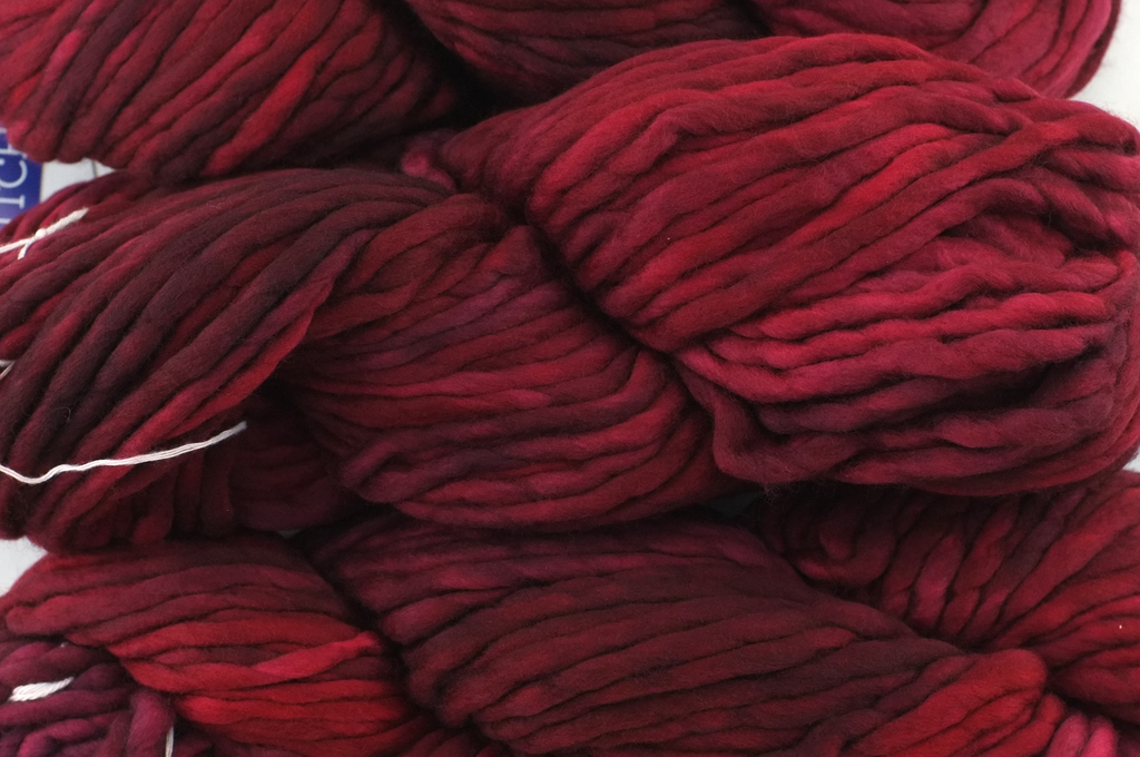 Malabrigo Rasta in color Stitch Red, Merino Wool Super Bulky Knitting Yarn, dark red, #873 - Red Beauty Textiles