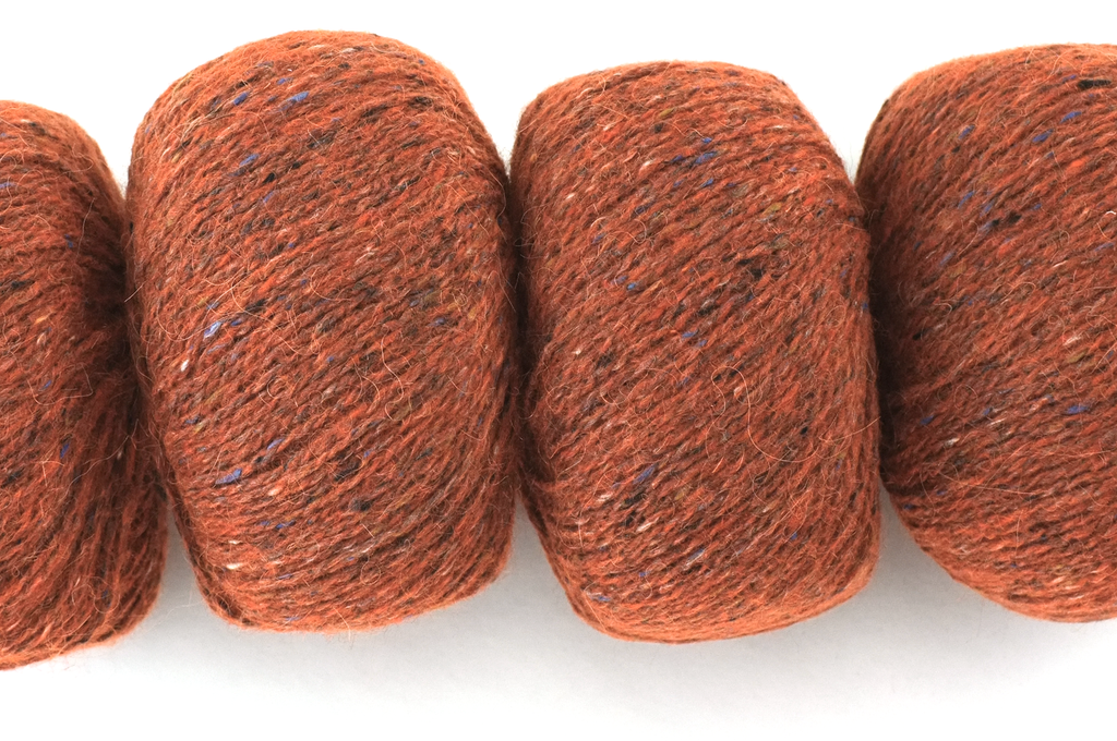 Rowan Felted Tweed Ginger 154, dark tweedy rust, merino, alpaca, viscose knitting yarn - Red Beauty Textiles