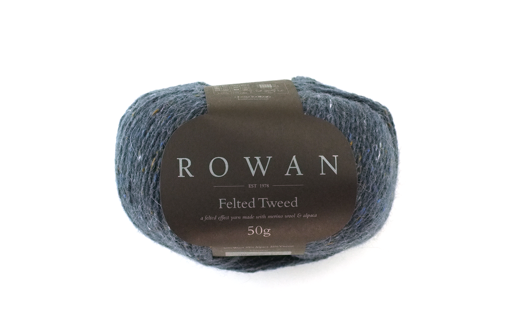 Rowan Felted Tweed Carbon 159, almost black, merino, alpaca, viscose knitting yarn by Red Beauty Textiles