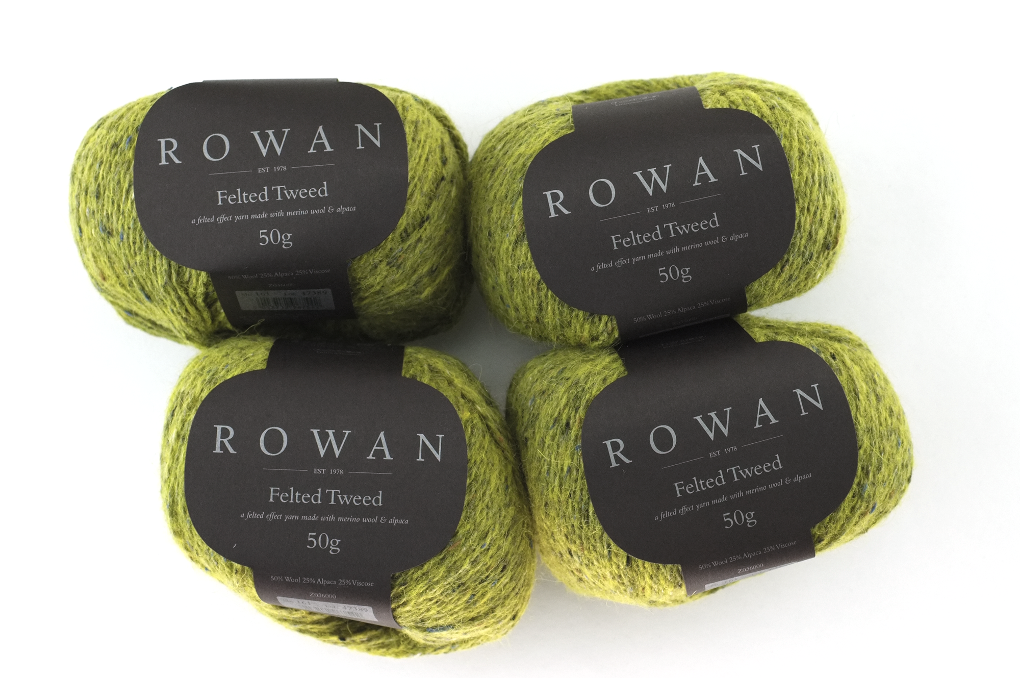 Rowan Felted Tweed Avocado 161, light avocado green, merino, alpaca, viscose knitting yarn by Red Beauty Textiles