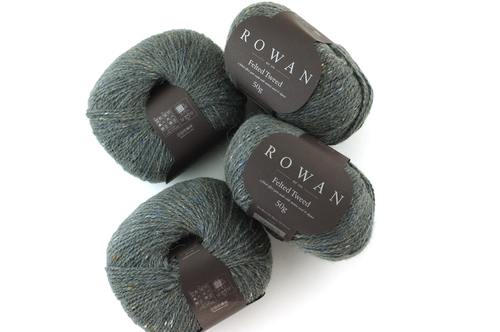 Rowan Felted Tweed Ancient 172, dark gray, merino, alpaca, viscose knitting yarn by Red Beauty Textiles