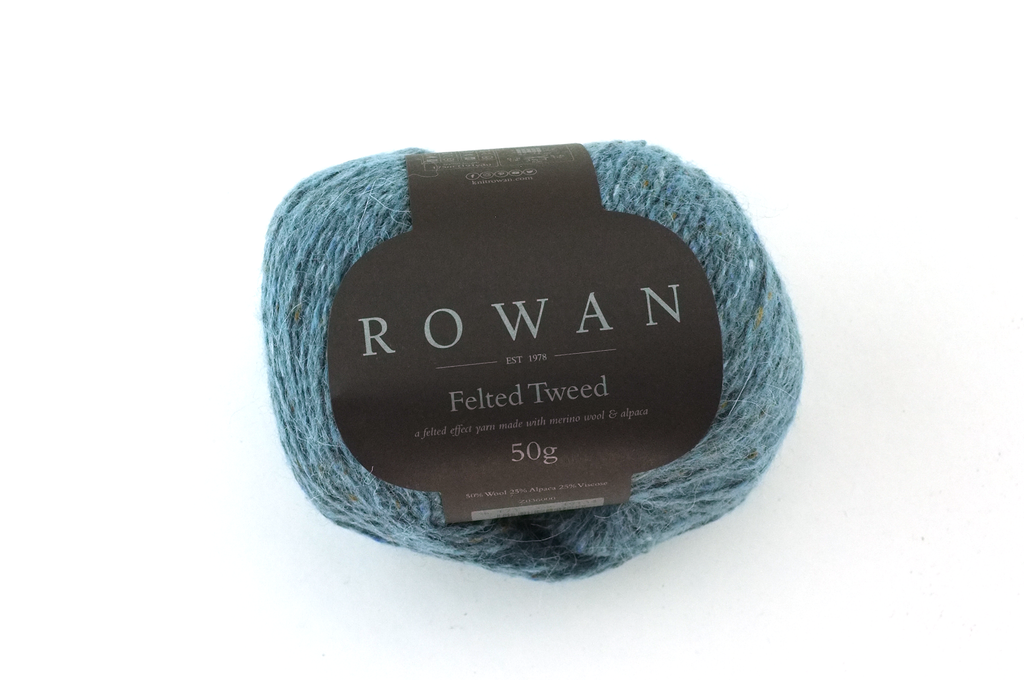Rowan Felted Tweed Duck Egg 173, light blue, merino, alpaca, viscose knitting yarn