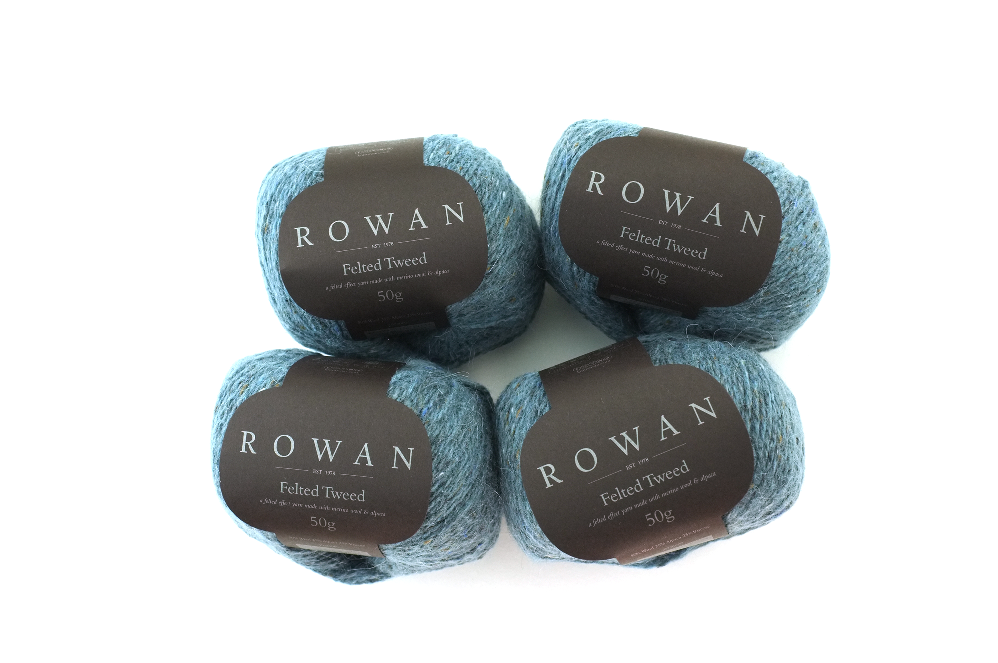 Rowan Felted Tweed Duck Egg 173, light blue, merino, alpaca, viscose knitting yarn by Red Beauty Textiles