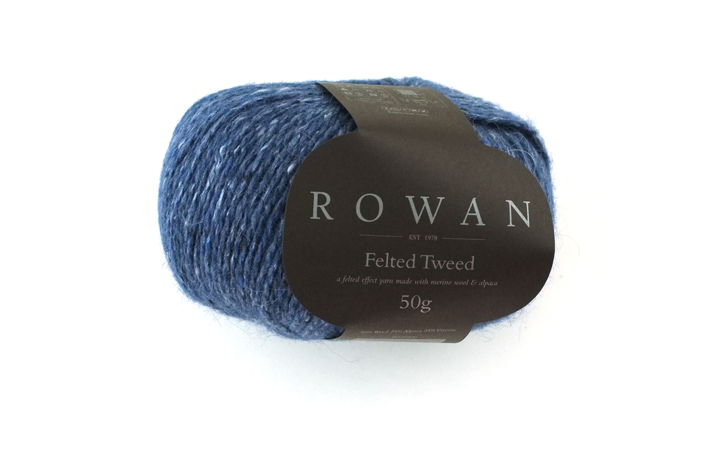 Rowan Felted Tweed Seasalter 178, deep marine navy, merino, alpaca, viscose knitting yarn - Red Beauty Textiles