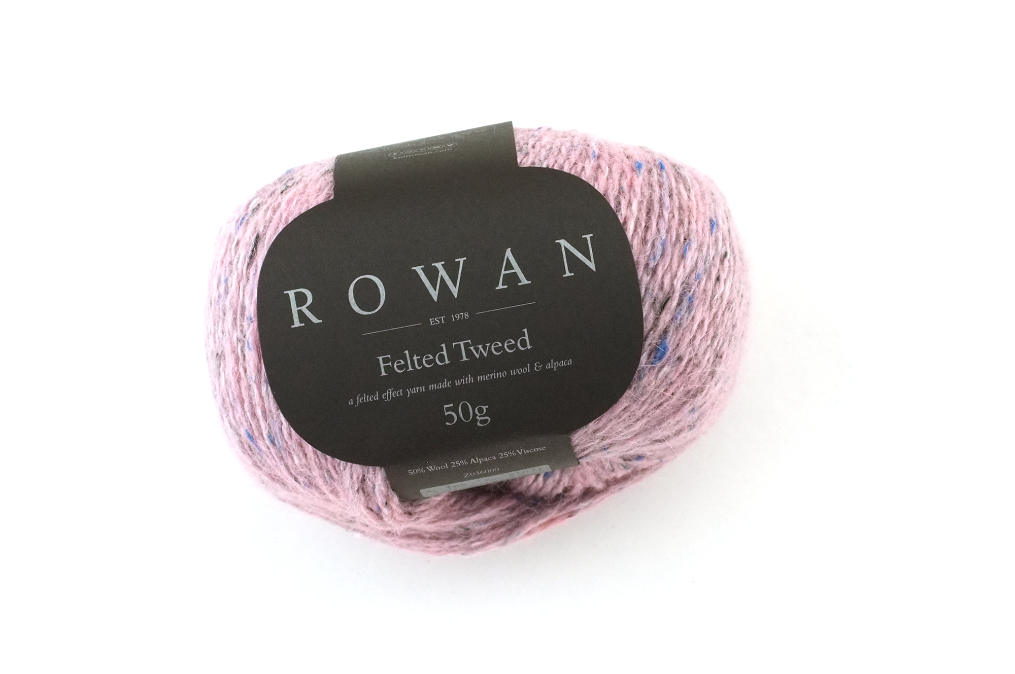 Rowan Felted Tweed Frozen 185, delicate baby pink, merino, alpaca, viscose knitting yarn by Red Beauty Textiles