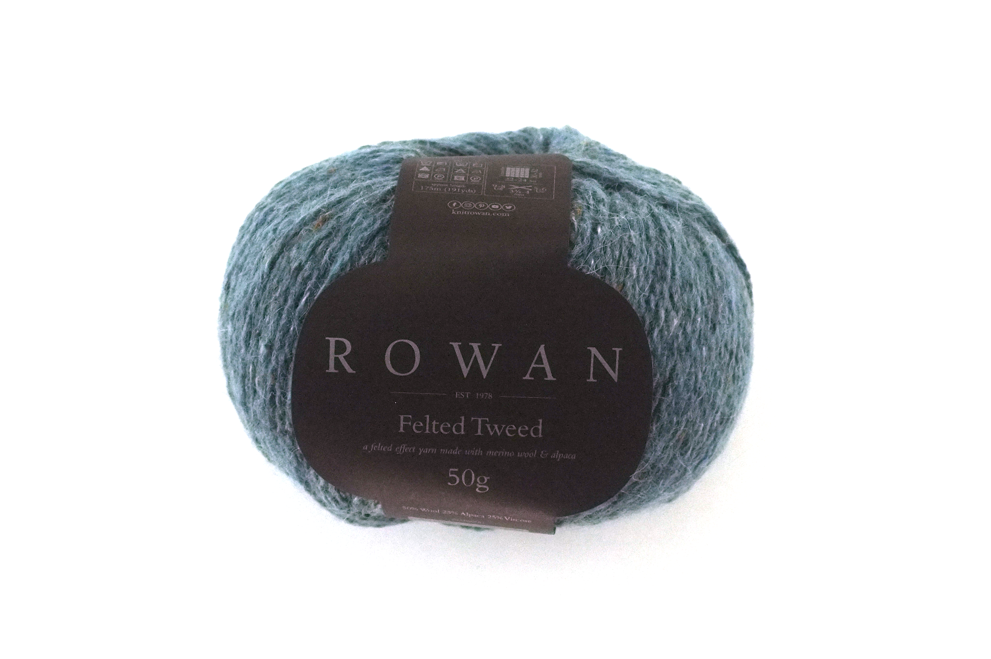 Rowan Felted Tweed DK weight, col Delft 194, royal delft blue merino, alpaca, viscose knitting yarn by Red Beauty Textiles