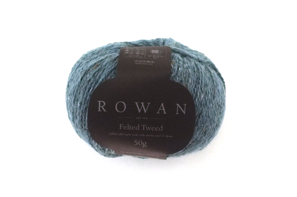 Rowan Felted Tweed DK weight, col Delft 194, royal delft blue merino, alpaca, viscose knitting yarn - Red Beauty Textiles