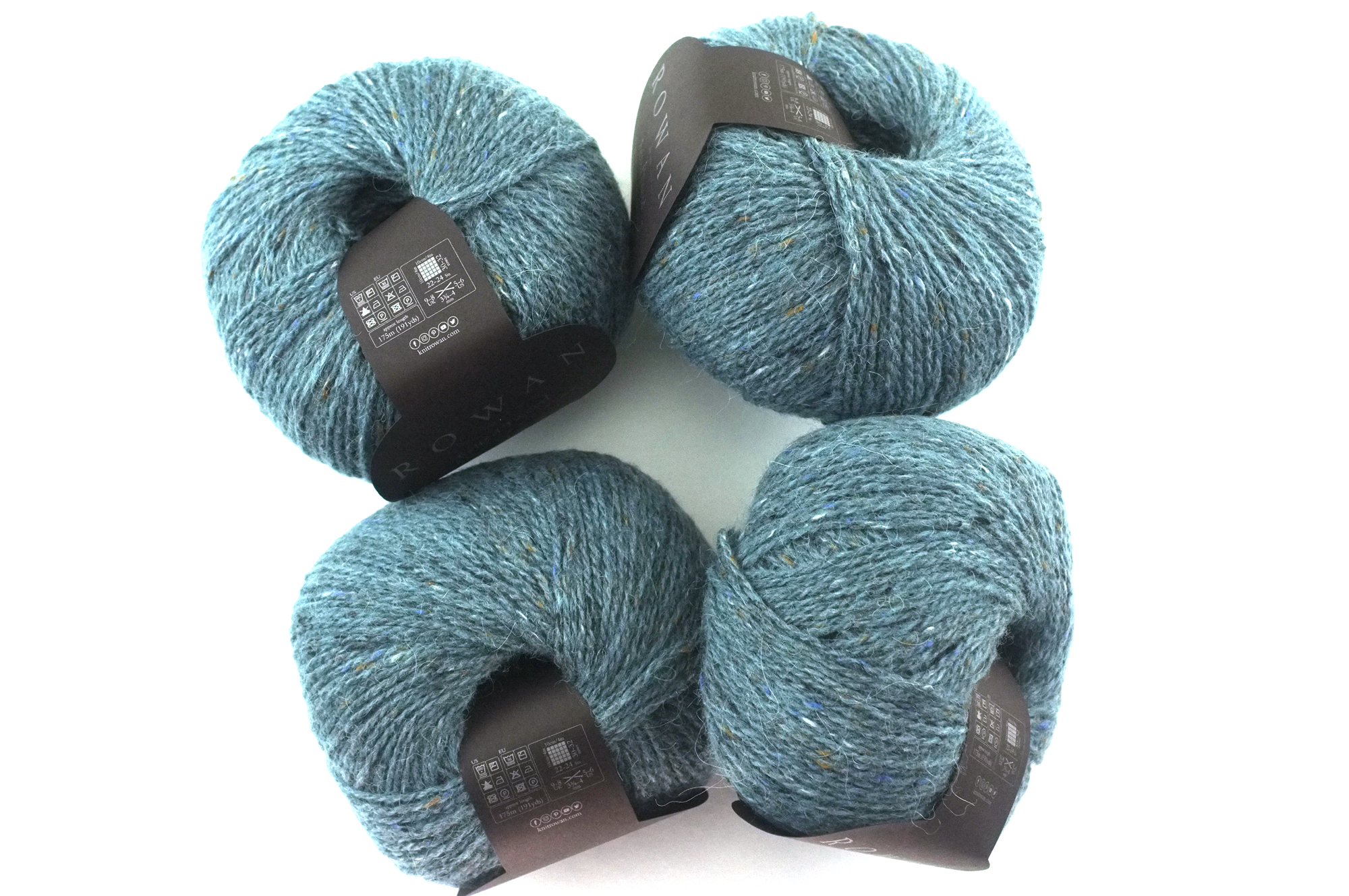 Rowan Felted Tweed DK weight, col Delft 194, royal delft blue merino, alpaca, viscose knitting yarn by Red Beauty Textiles