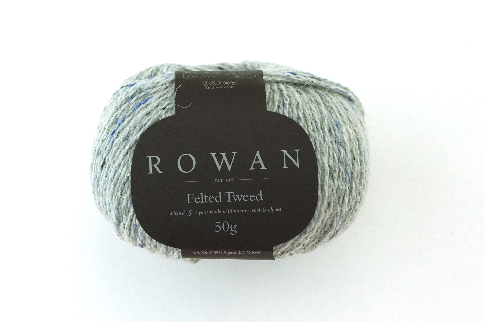 Rowan Felted Tweed Alabaster 197, palest cooler gray, merino, alpaca,  viscose knitting yarn