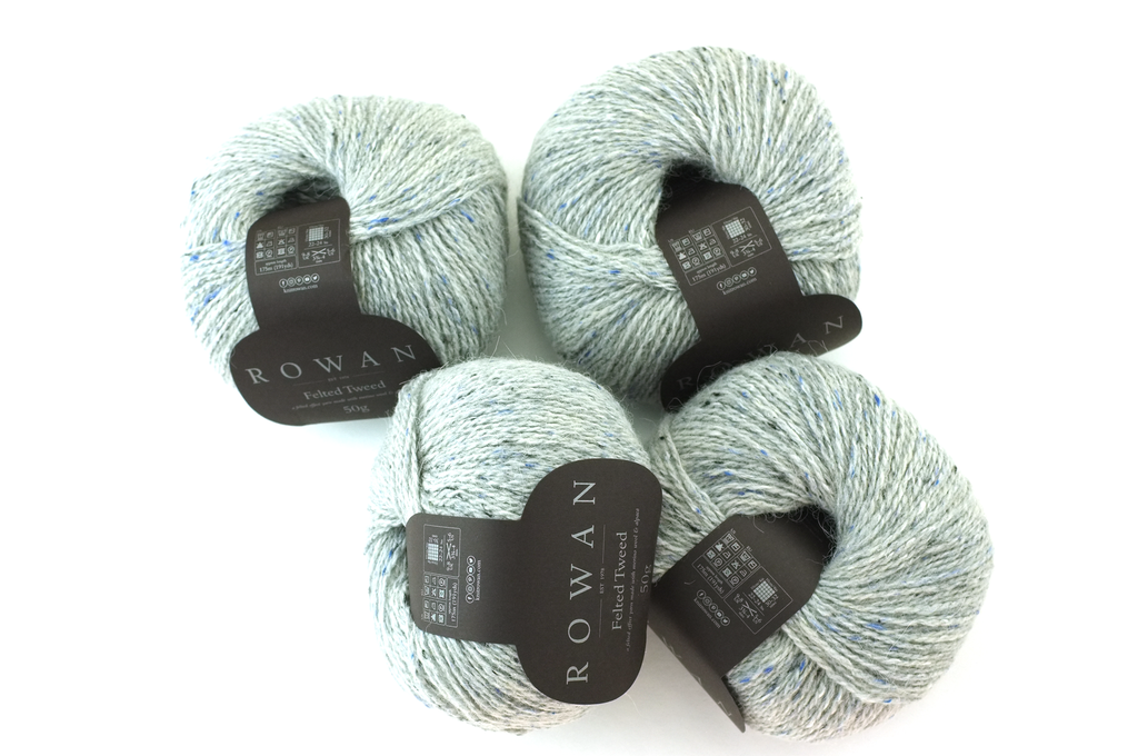 Rowan Felted Tweed Alabaster 197, palest cooler gray, merino, alpaca, viscose knitting yarn