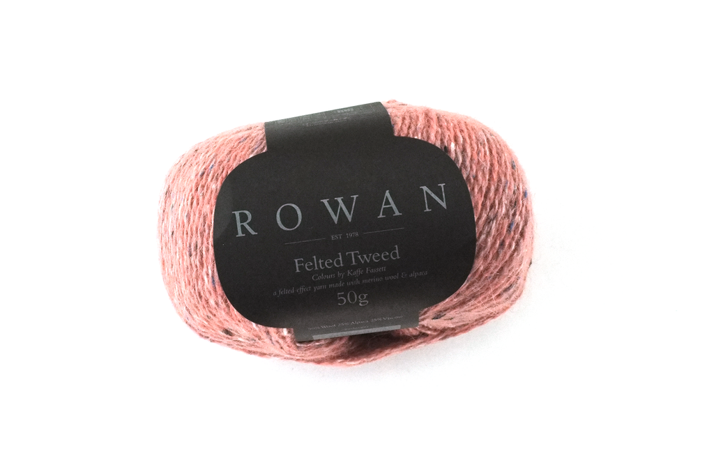Rowan Felted Tweed Peach 212, medium peach shade, merino, alpaca, viscose knitting yarn - Red Beauty Textiles