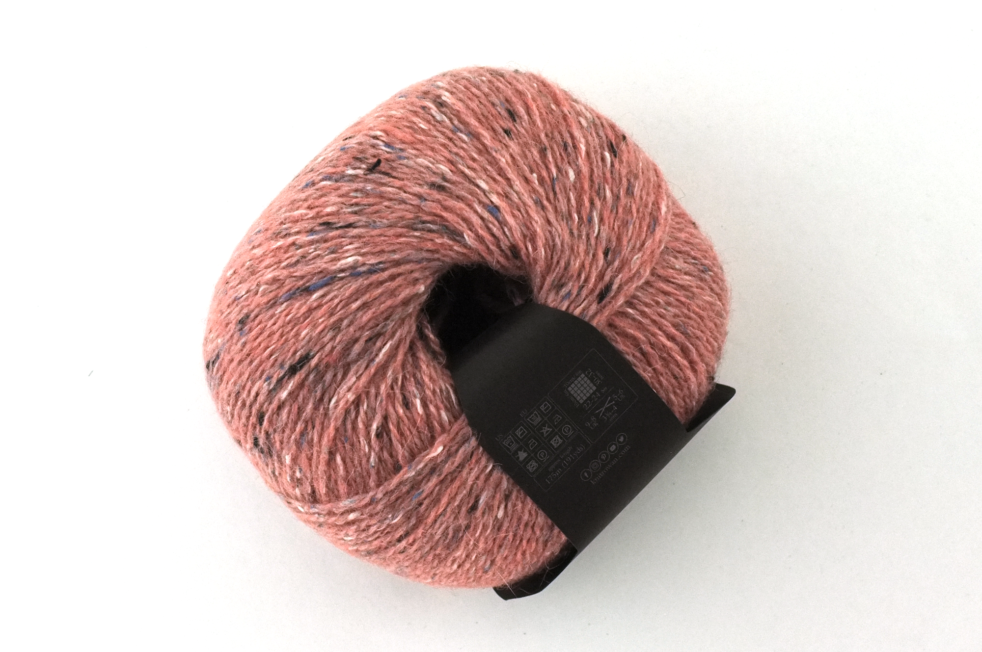 Rowan Felted Tweed Peach 212, medium peach shade, merino, alpaca, viscose knitting yarn by Red Beauty Textiles