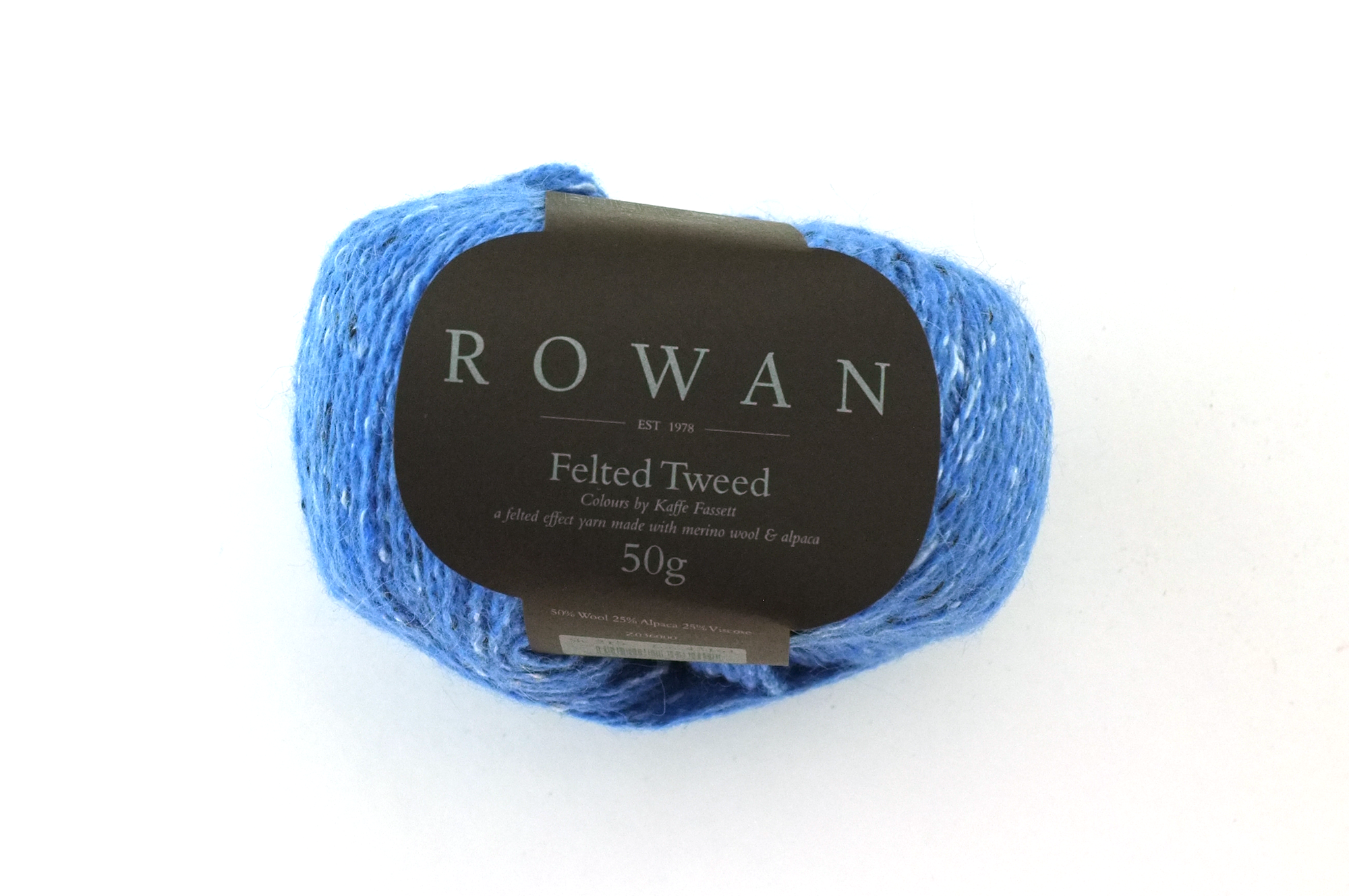 Rowan Felted Tweed Ceil 215, intense sky blue, merino, alpaca, viscose knitting yarn by Red Beauty Textiles