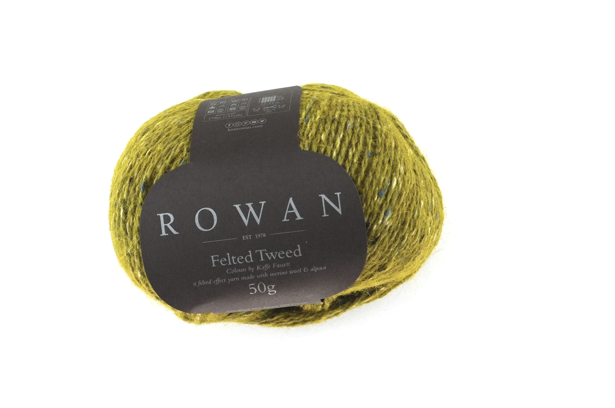 Rowan Felted Tweed French Mustard 216, dark mustard, merino, alpaca, viscose knitting yarn by Red Beauty Textiles