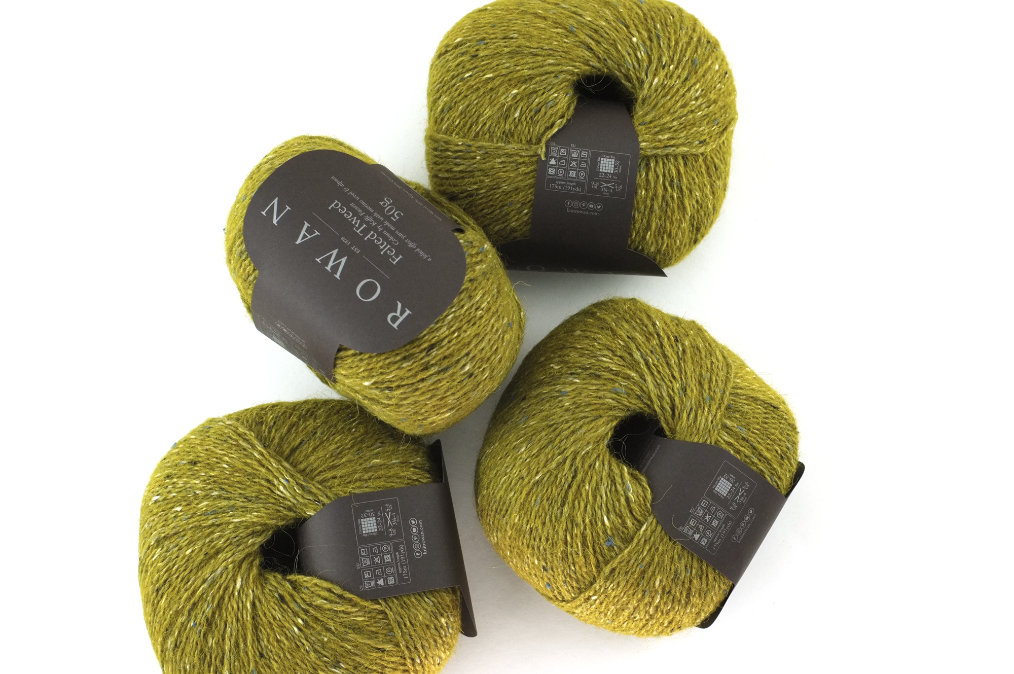 Rowan Felted Tweed French Mustard 216, dark mustard, merino, alpaca, viscose knitting yarn by Red Beauty Textiles