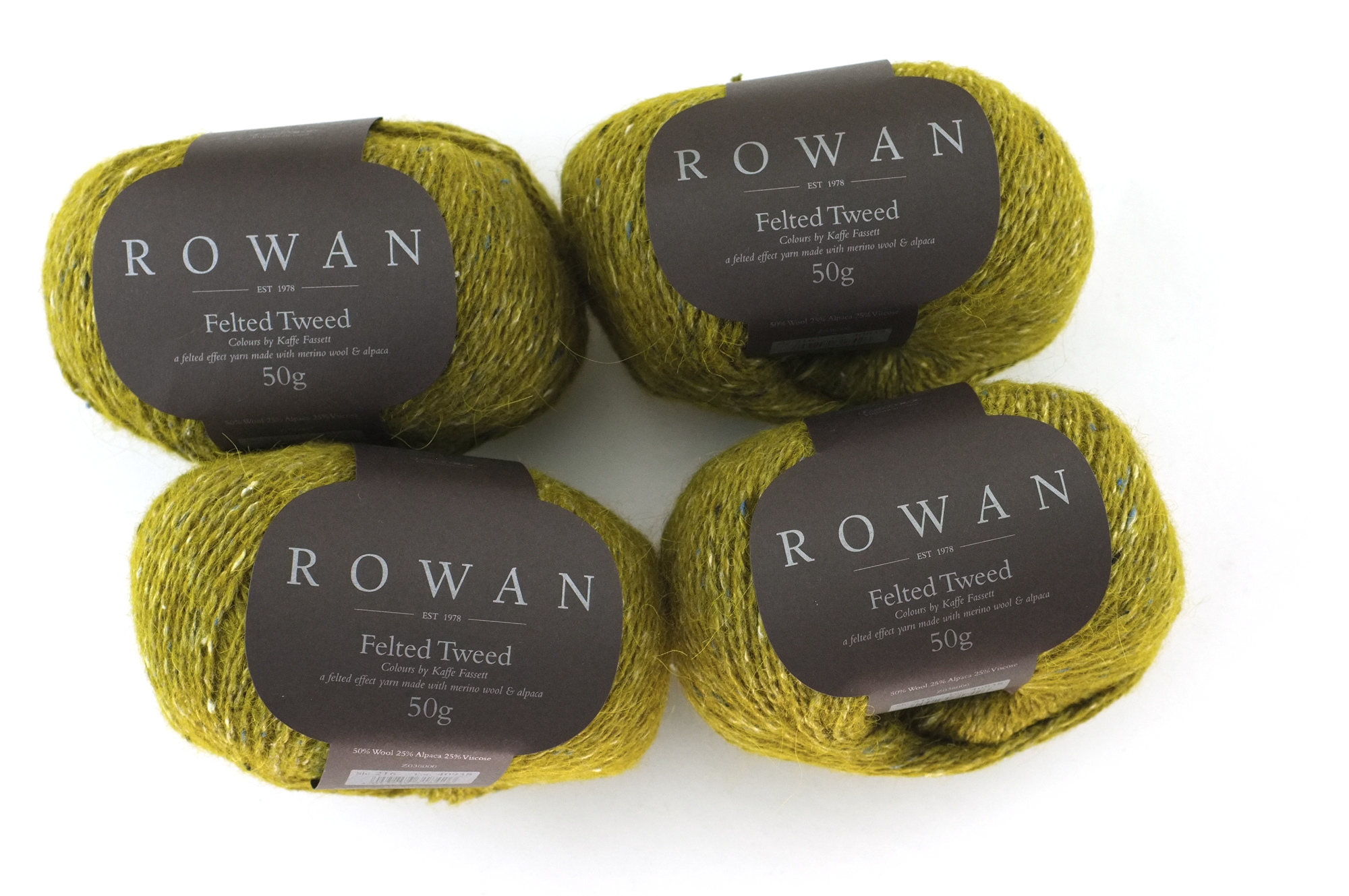 Rowan Felted Tweed French Mustard 216, dark mustard, merino, alpaca, viscose knitting yarn by Red Beauty Textiles