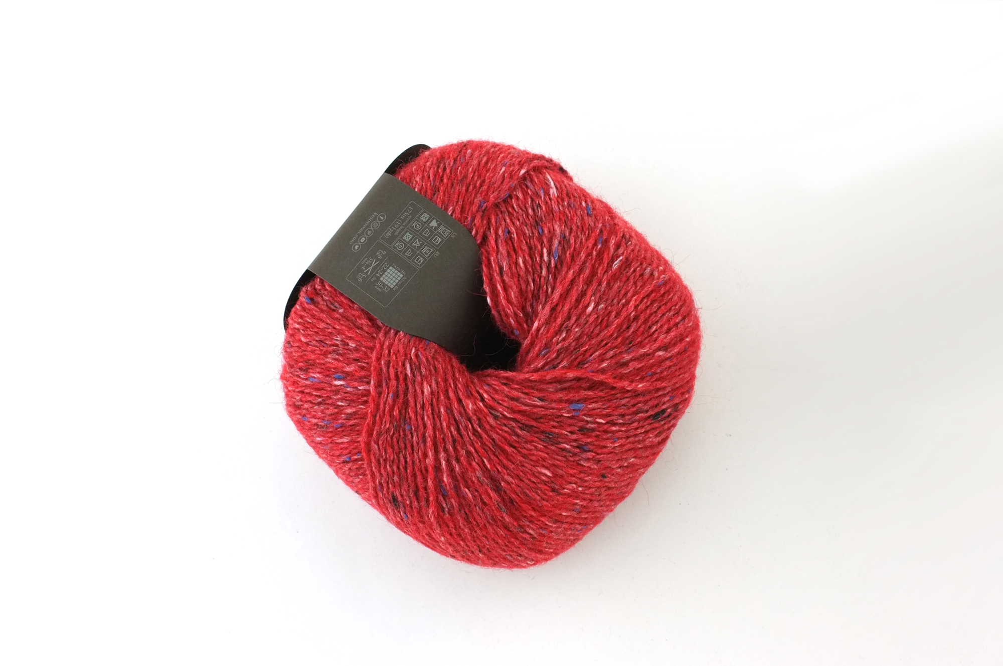 Rowan Felted Tweed Scarlet 222, bright intense red, merino, alpaca, viscose knitting yarn by Red Beauty Textiles