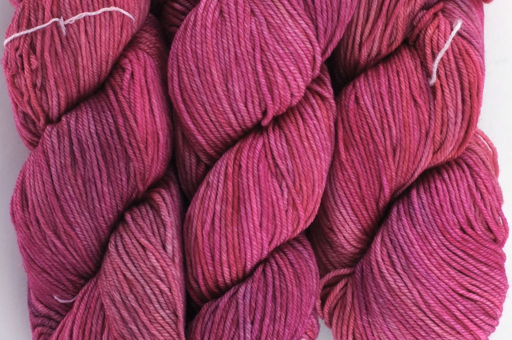 Malabrigo Rios in color English Rose, merino wool worsted weight knitting yarn, fabulous pinks, #057 - Red Beauty Textiles