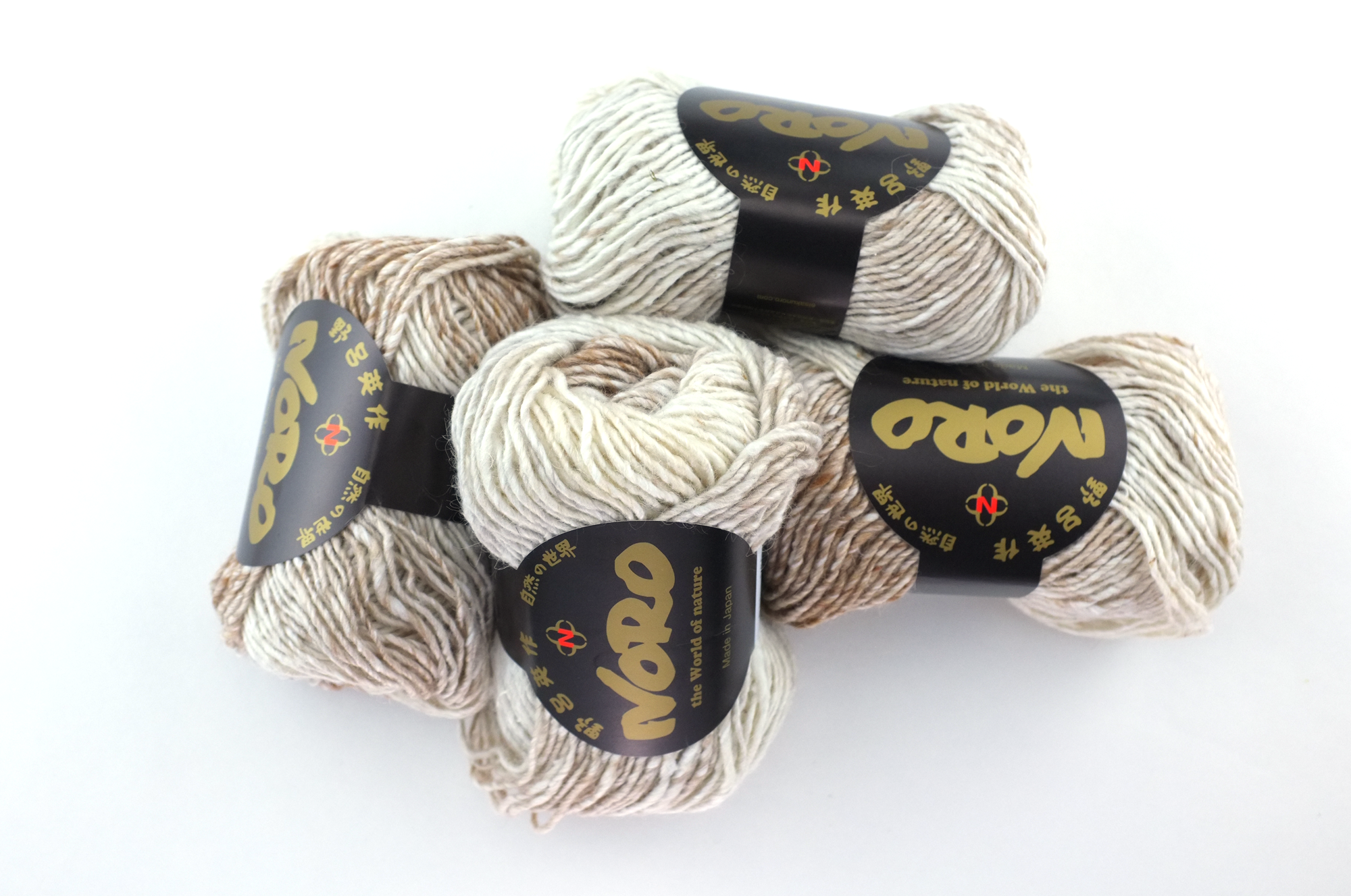 Noro Silk Garden Color 269, Silk Mohair Aran Weight Knitting Yarn, off white, pale tan by Red Beauty Textiles