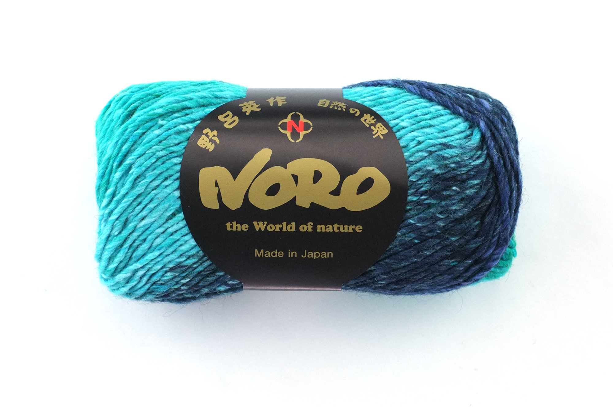 Noro Silk Garden Color 515, Silk Mohair Wool Aran Weight Knitting Yarn, turquoise, navy, forest by Red Beauty Textiles