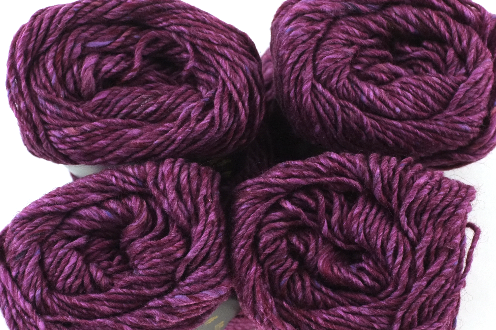 Noro Silk Garden Solo Color 8 Isumi, Silk Mohair Wool Aran Weight Knitting Yarn, dark magenta by Red Beauty Textiles