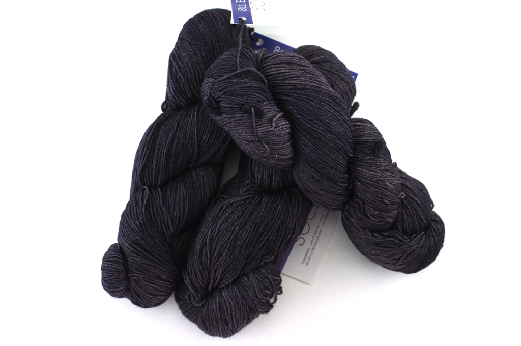 Malabrigo Sock in color Eggplant, Fingering Weight Merino Wool Knitting Yarn, dark gray, purple, #811 - Red Beauty Textiles