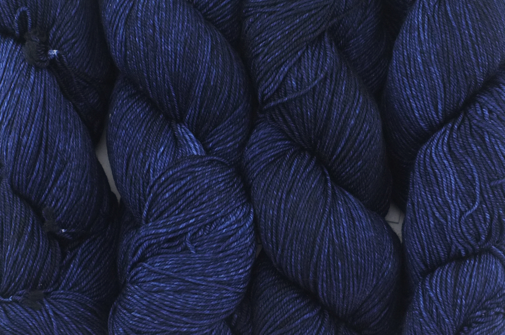 Malabrigo Sock in color Cote D'Azure, Fingering Weight Merino Wool Knitting Yarn, darkest navy, #807 - Red Beauty Textiles